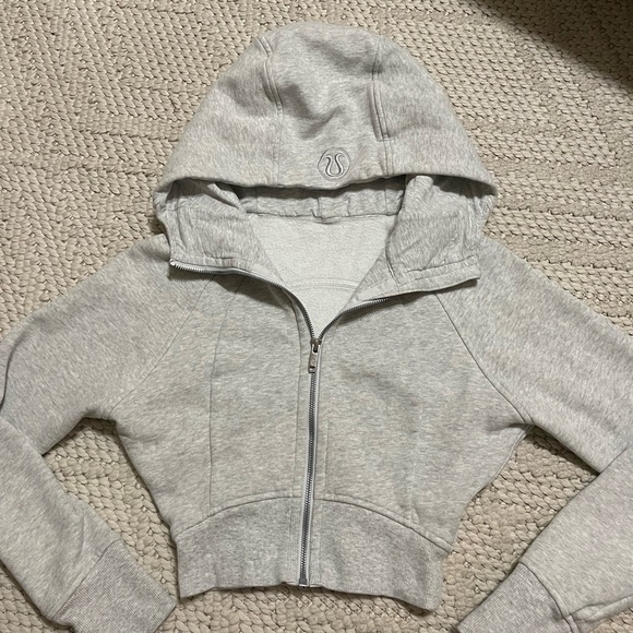 Lululemon scuba cropped full zip hoodie - Picture 3 of 11